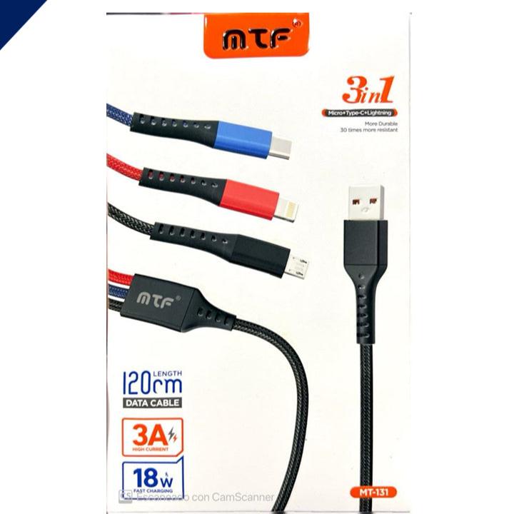 Cable 3 en 1