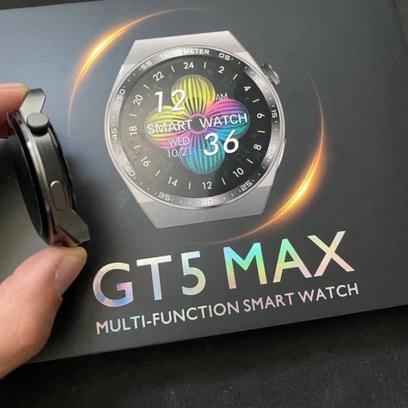 Smartwatch GT5 MAX Carga Inalambrica + 2 Pulseras