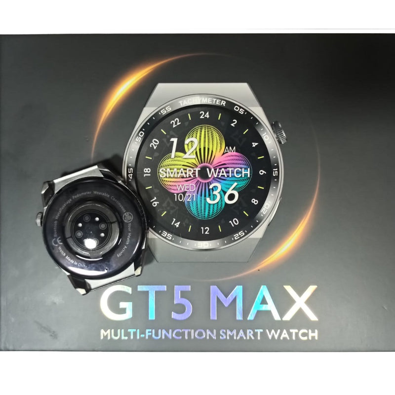 Smartwatch GT5 MAX Carga Inalambrica + 2 Pulseras